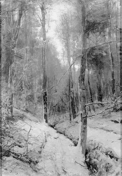 Winter landscape by Louis Apol