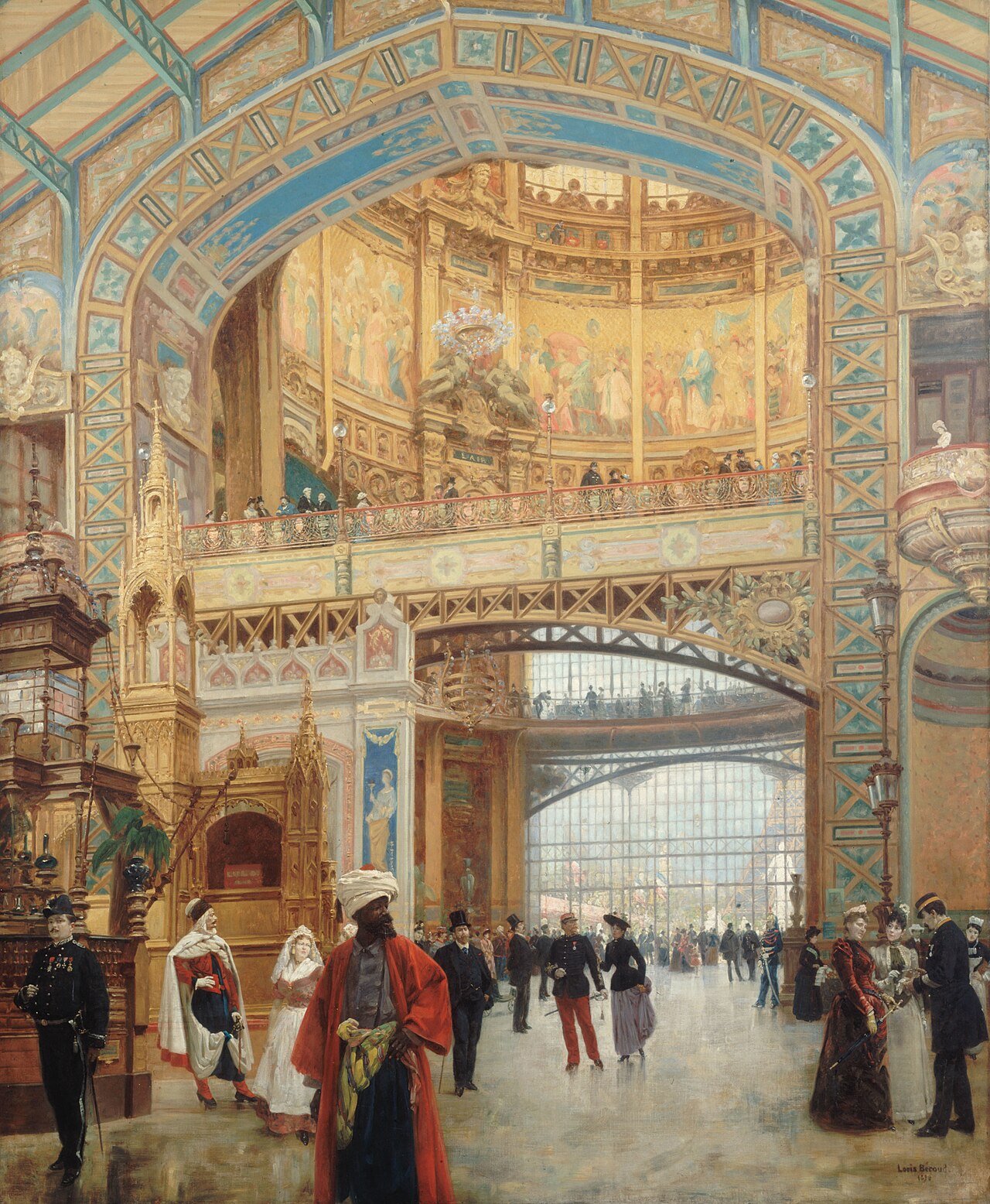 Central Dome of the World Fair in Paris 1889 by Louis Béroud