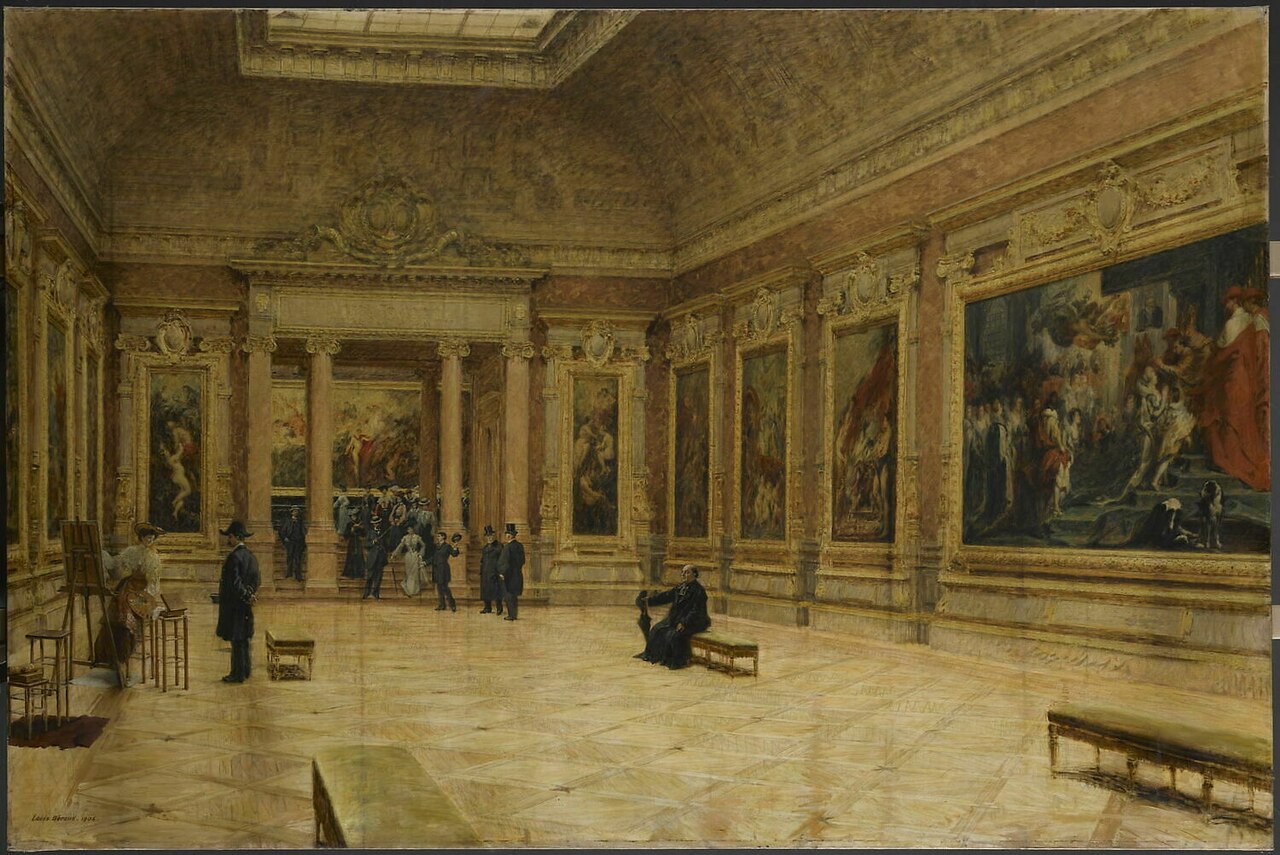 Rubens Room in the Louvre by Louis Béroud