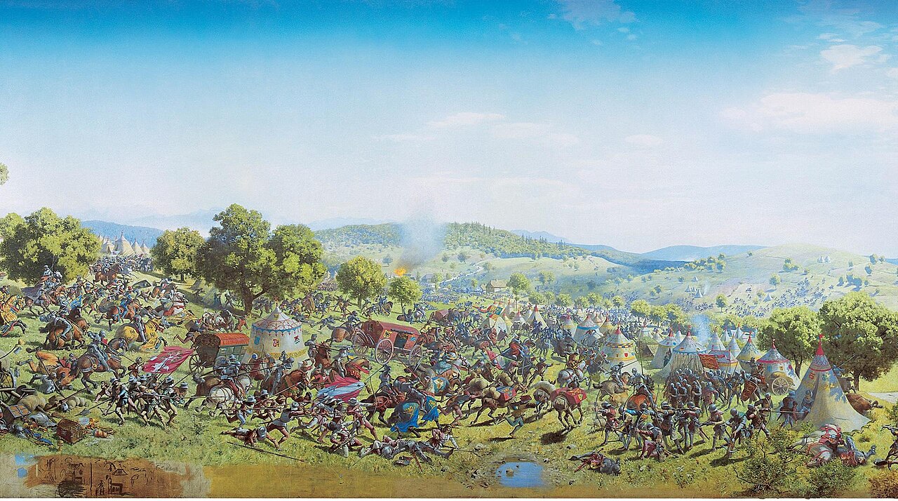 Panorama of the Battle of Murten by Louis Braun
