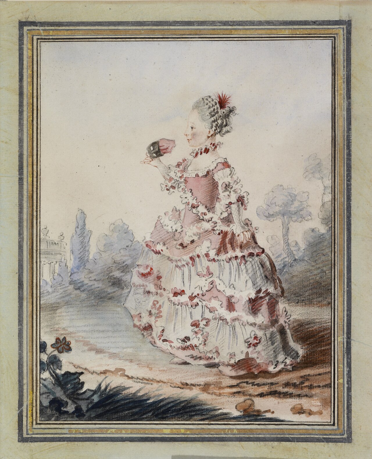 Mlle Dazincourt by Louis Carrogis Carmontelle