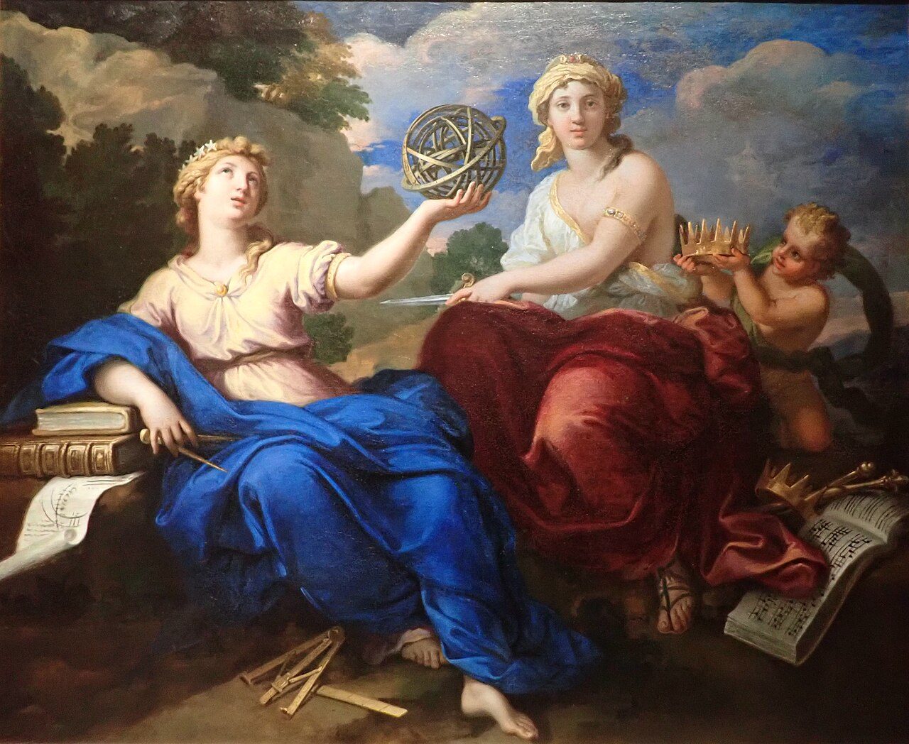 Urania and Melpomene by Louis de Boullogne