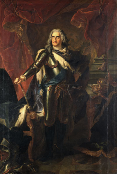 Augustus II the Strong in Armour by Louis de Silvestre