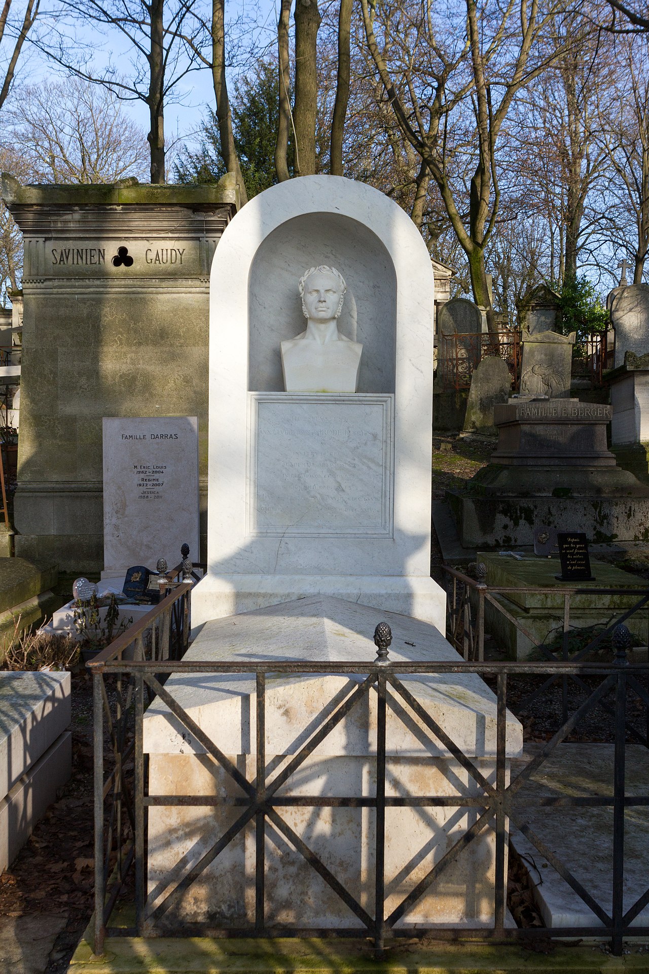 Grave of Girodet by Louis Desprez
