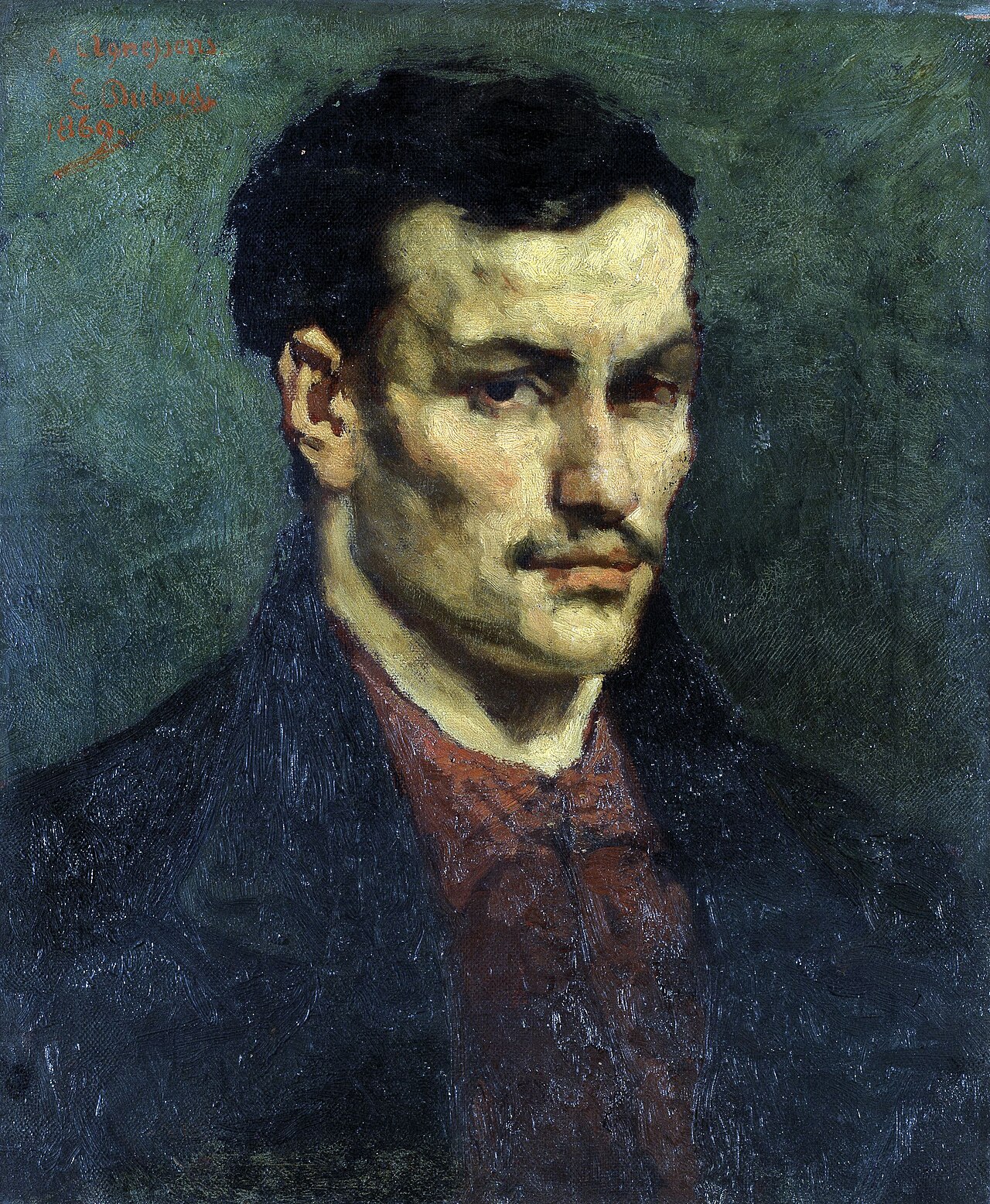 Head of a Man (study) by Louis Dubois