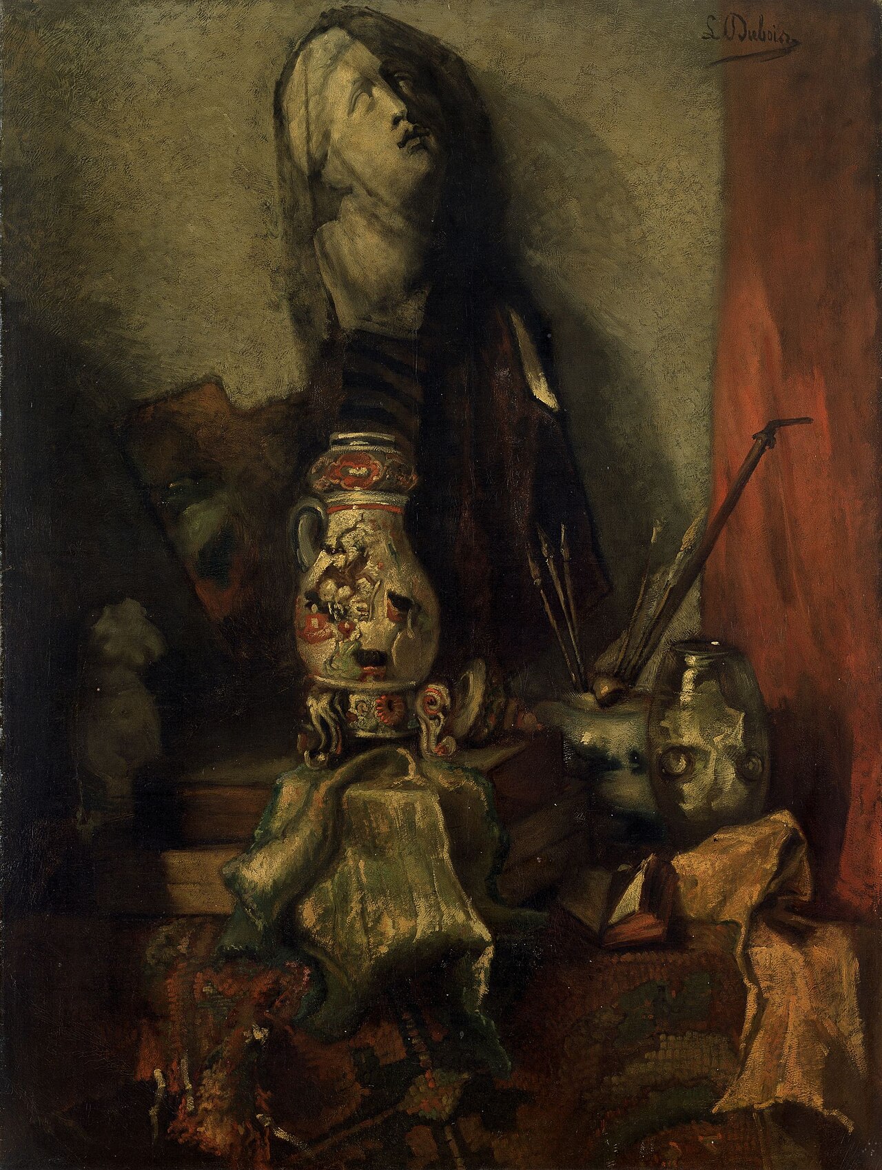 Still Life with Studio Objects by Louis Dubois