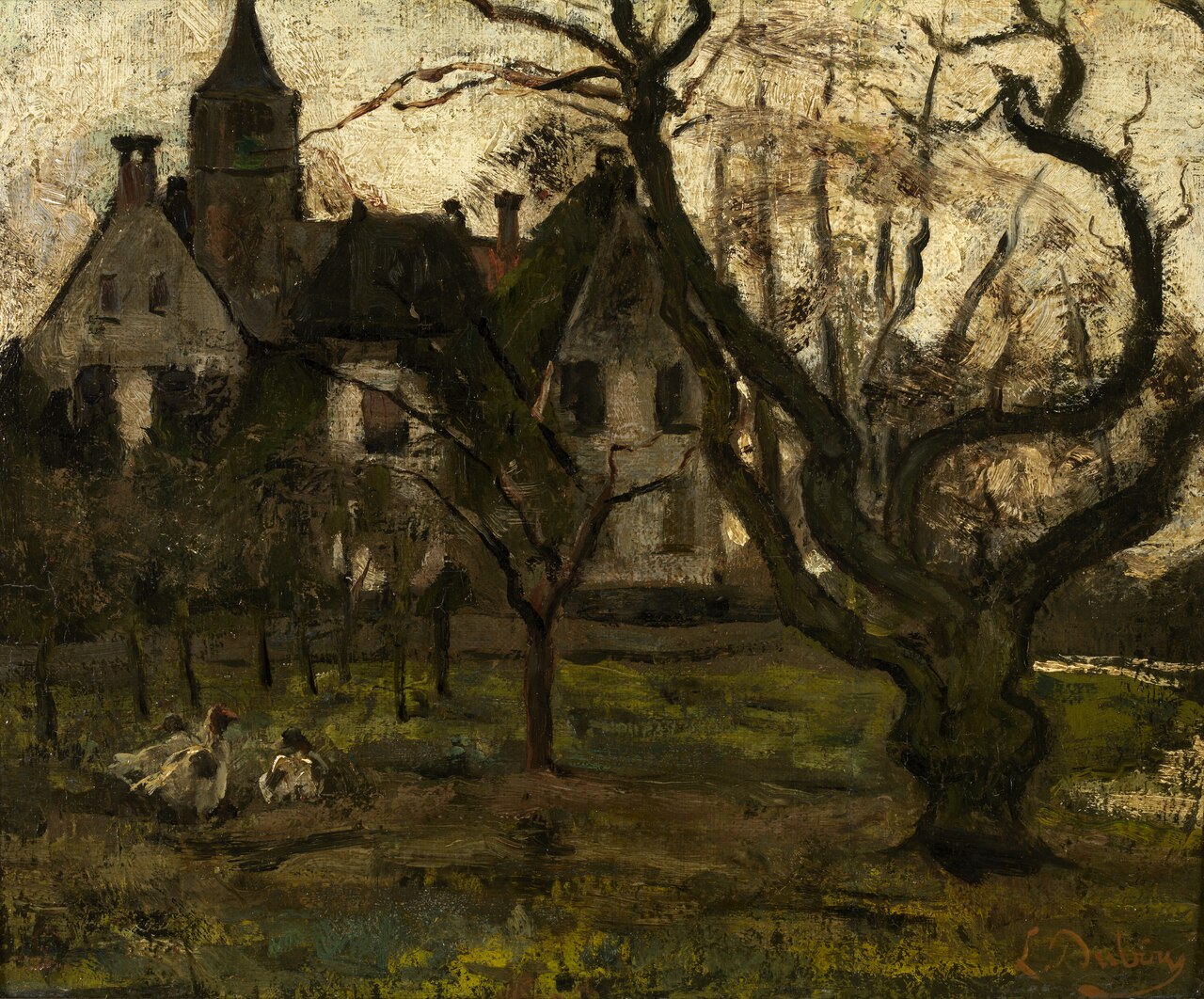 The Orchard of the Castle by Louis Dubois