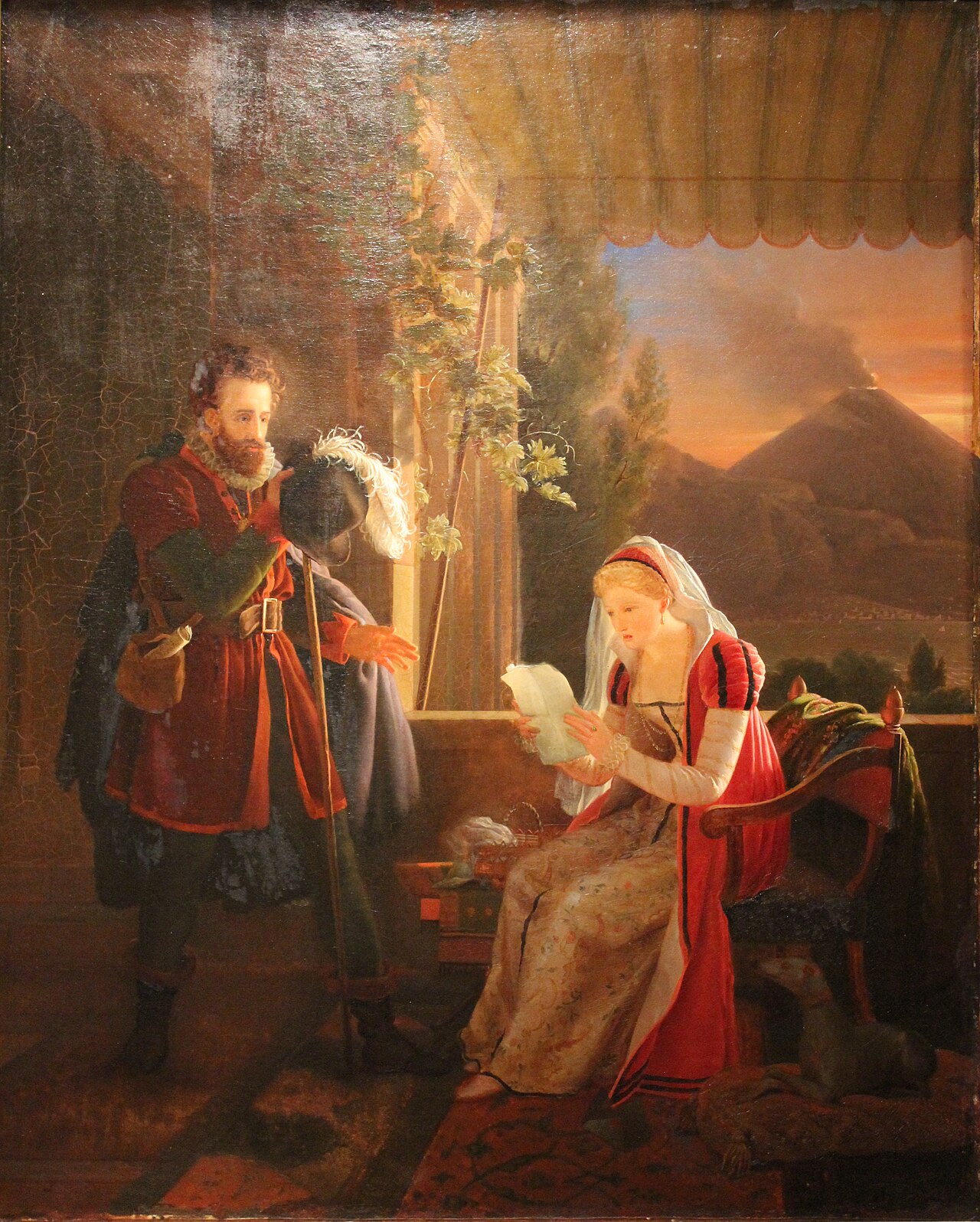 Le Tasse chez sa sœur Cornelia à Sorrente by Louis Ducis by Louis Ducis