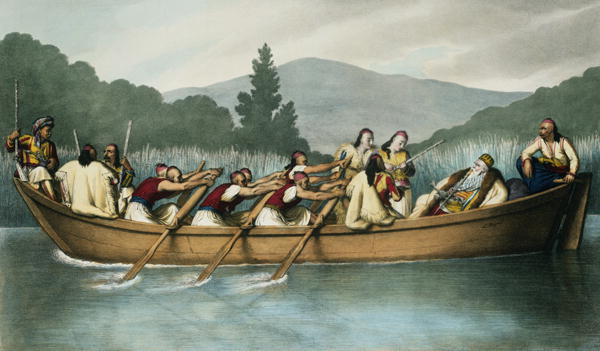 Ali Pasha boating by Louis Dupré
