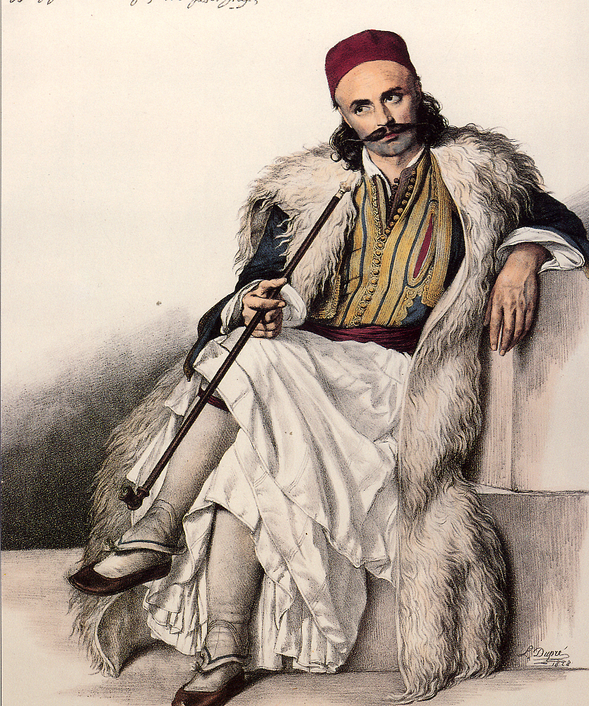 Vasilis Goudas, adjutant of Markos Botsaris by Louis Dupré