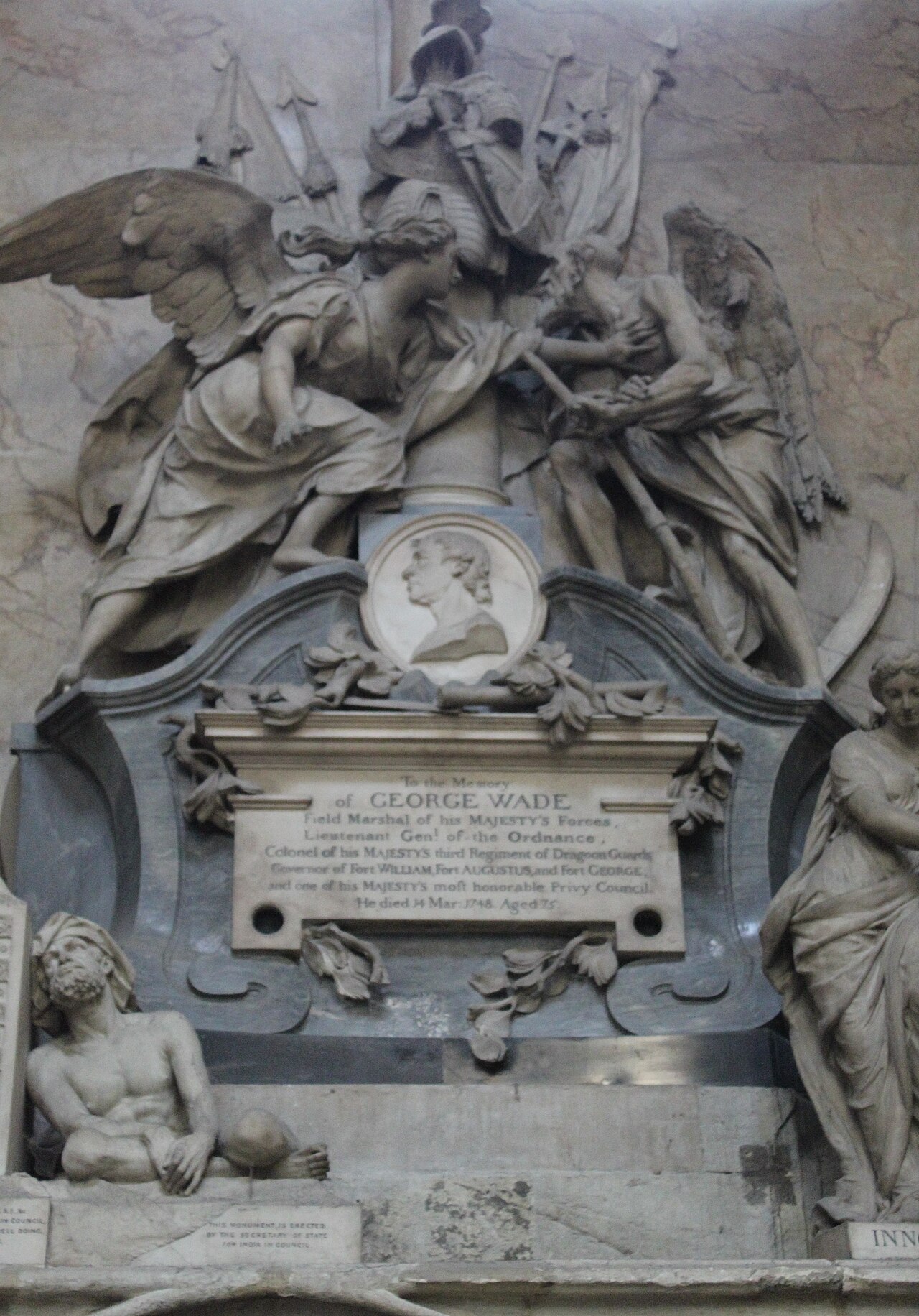 Monument of George Wade by Louis-François Roubiliac