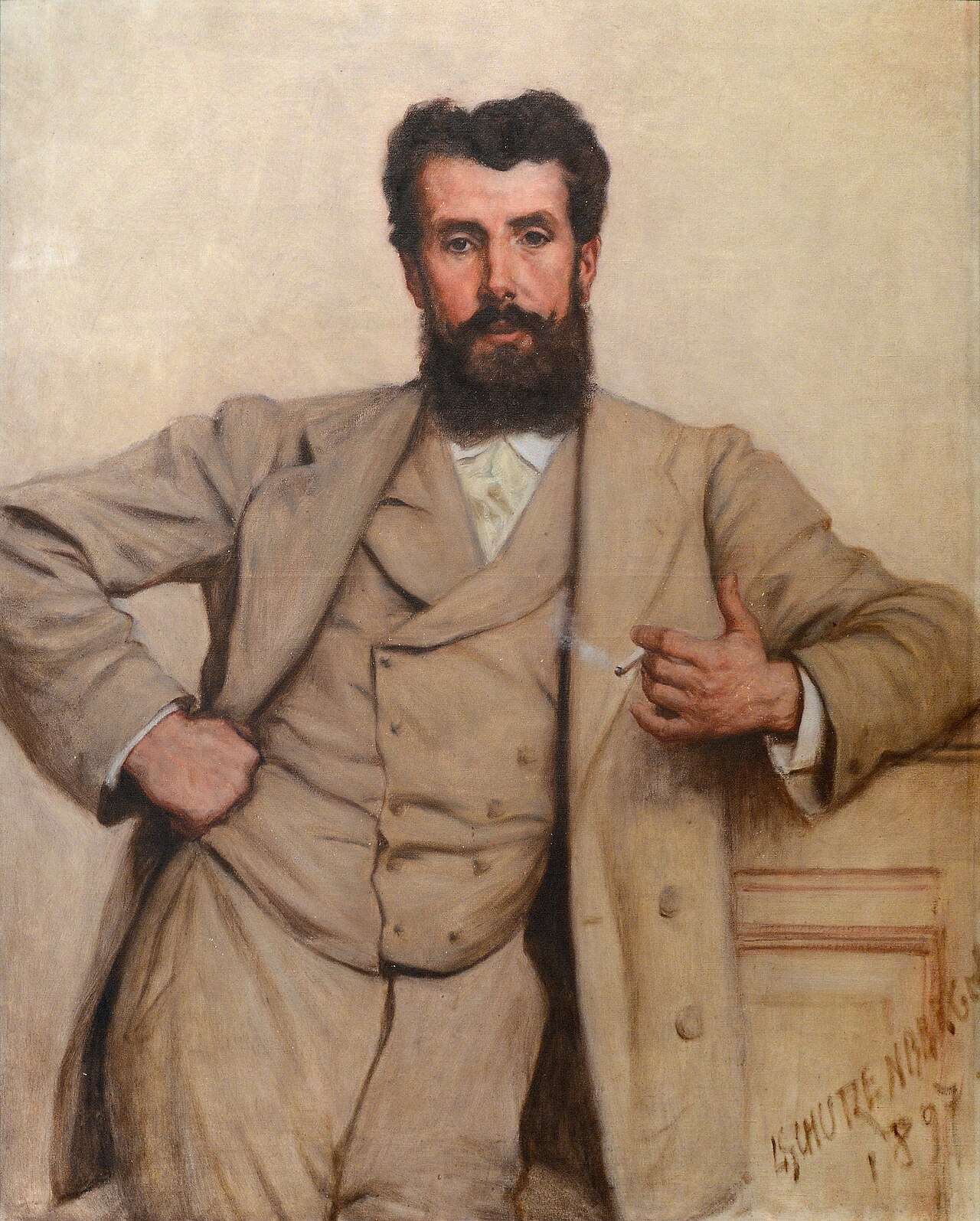 Portrait of a Man by Louis-Frederic Schützenberger