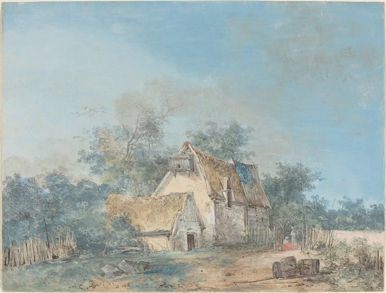 Landscape by Louis-Gabriel Moreau
