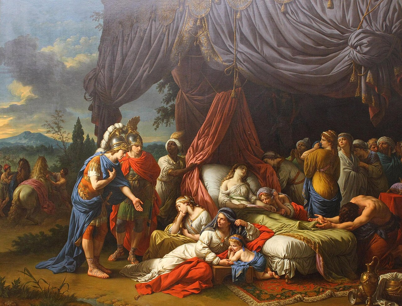 La mort de la femme de Darius, Lagrenée (Louvre INV20142) by Louis-Jean-François Lagrenée