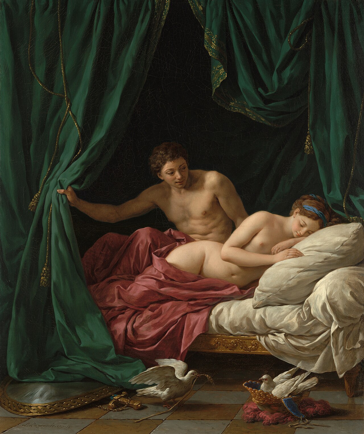 Mars and Venus, Allegory of Peace by Louis-Jean-François Lagrenée
