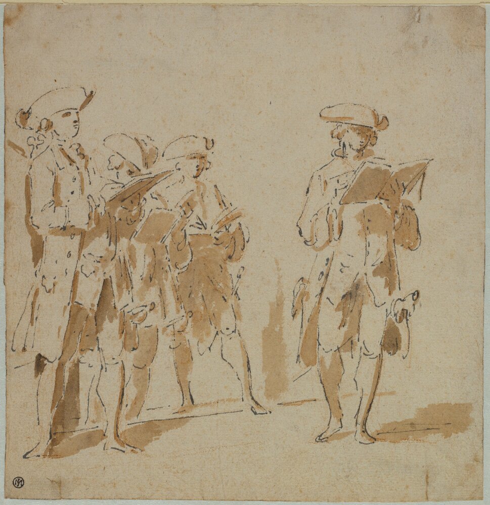 De unga tecknarna by Louis Jean-Jacques Durameau