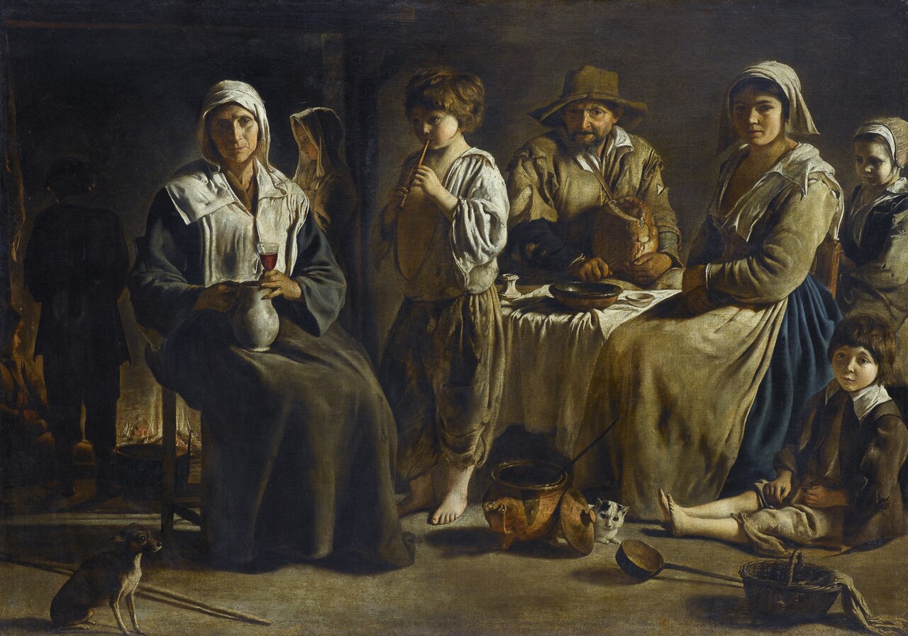 Peasant Family in an Interior by Louis Le Nain