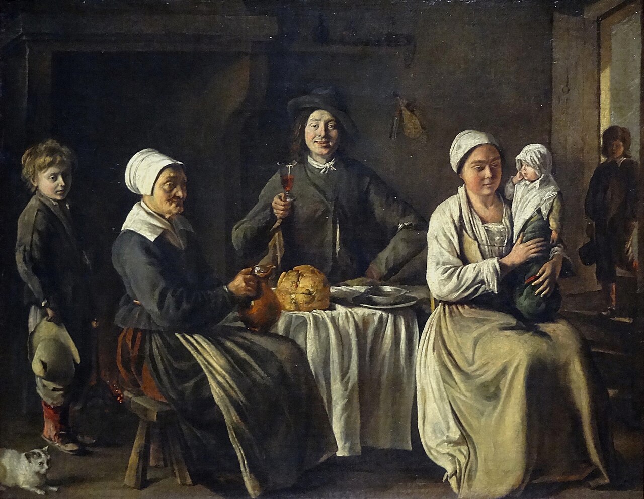 Peasant family by Louis Le Nain