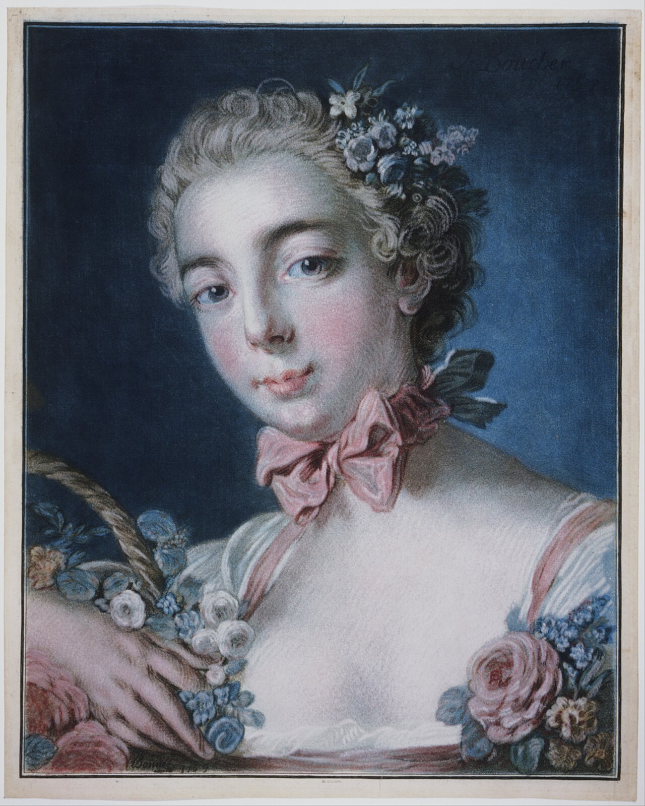 Head of Flora by Louis-Marin Bonnet