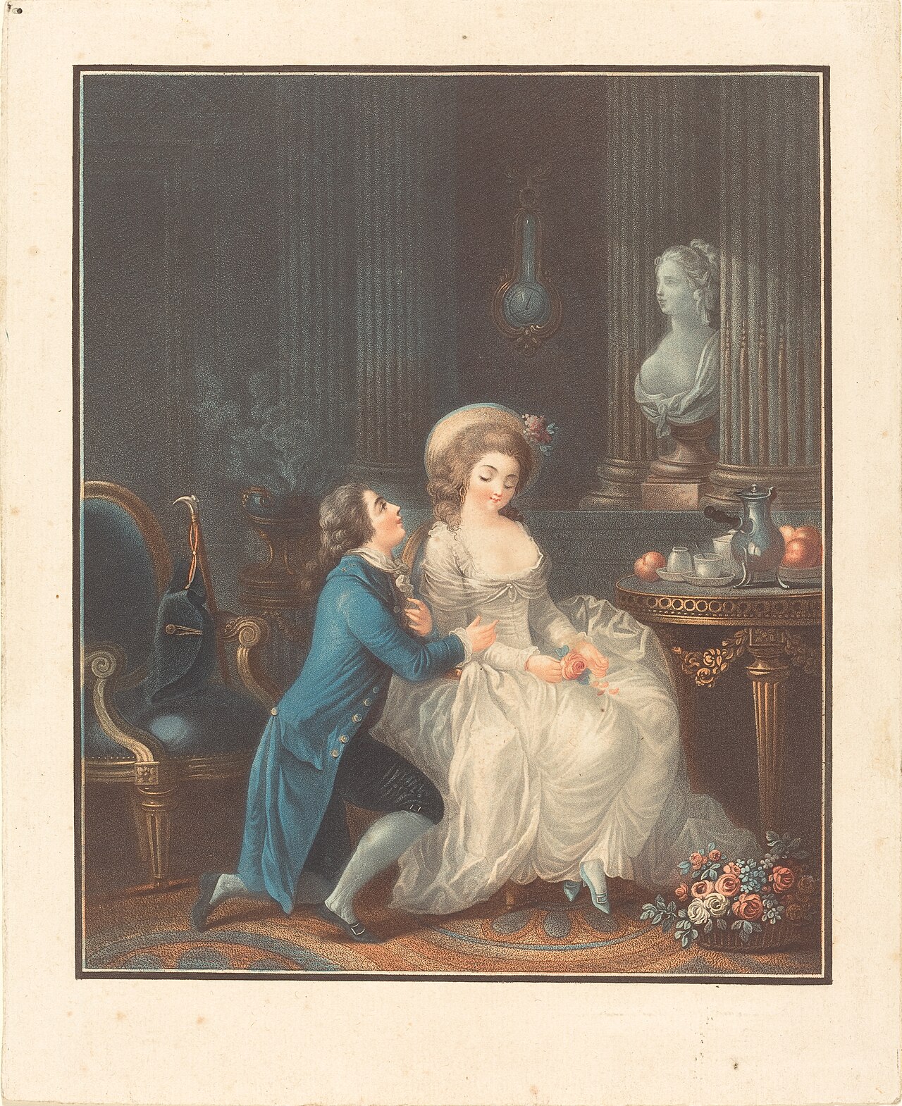 L'Amant ecouté by Louis-Marin Bonnet