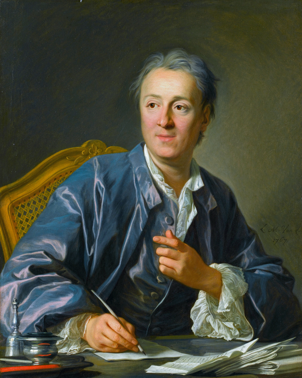 Portrait of Denis Diderot (1713–1784) by Louis-Michel van Loo