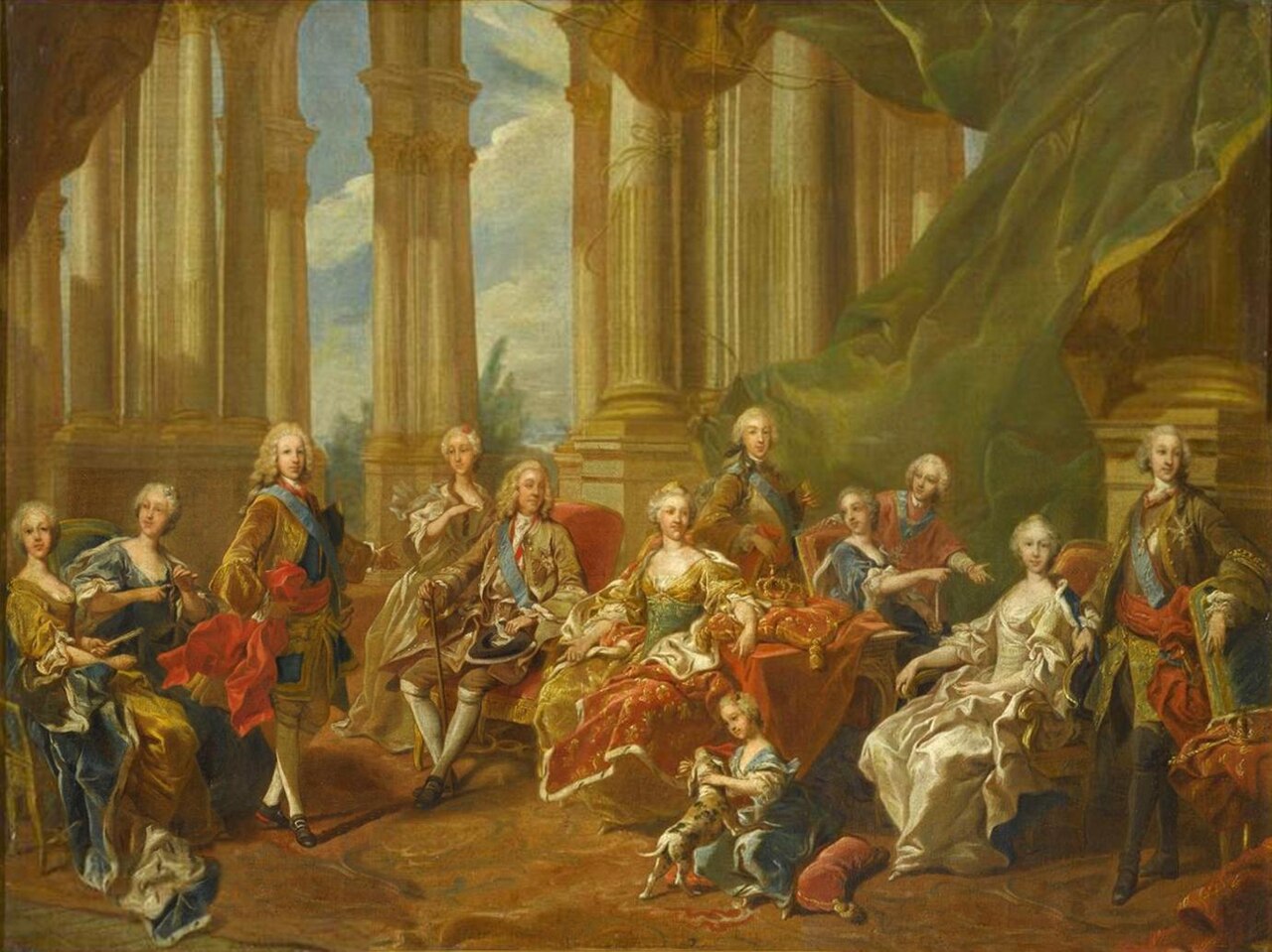 The family of Philip V in 1738 by Louis-Michel van Loo
