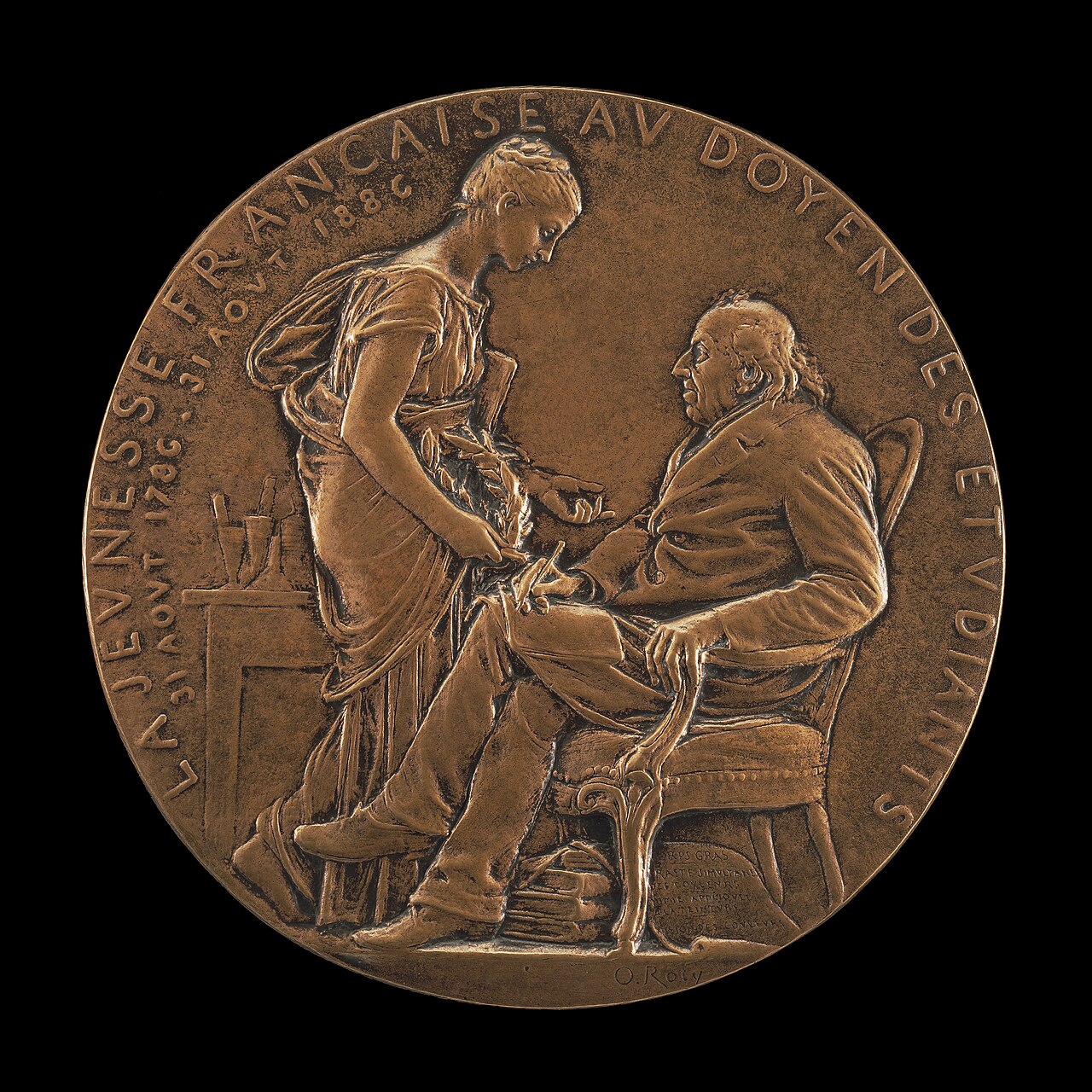 Michel-Eugène Chevreul, 1786-1889, Chemist, Physicist, and Philosopher by Louis-Oscar Roty