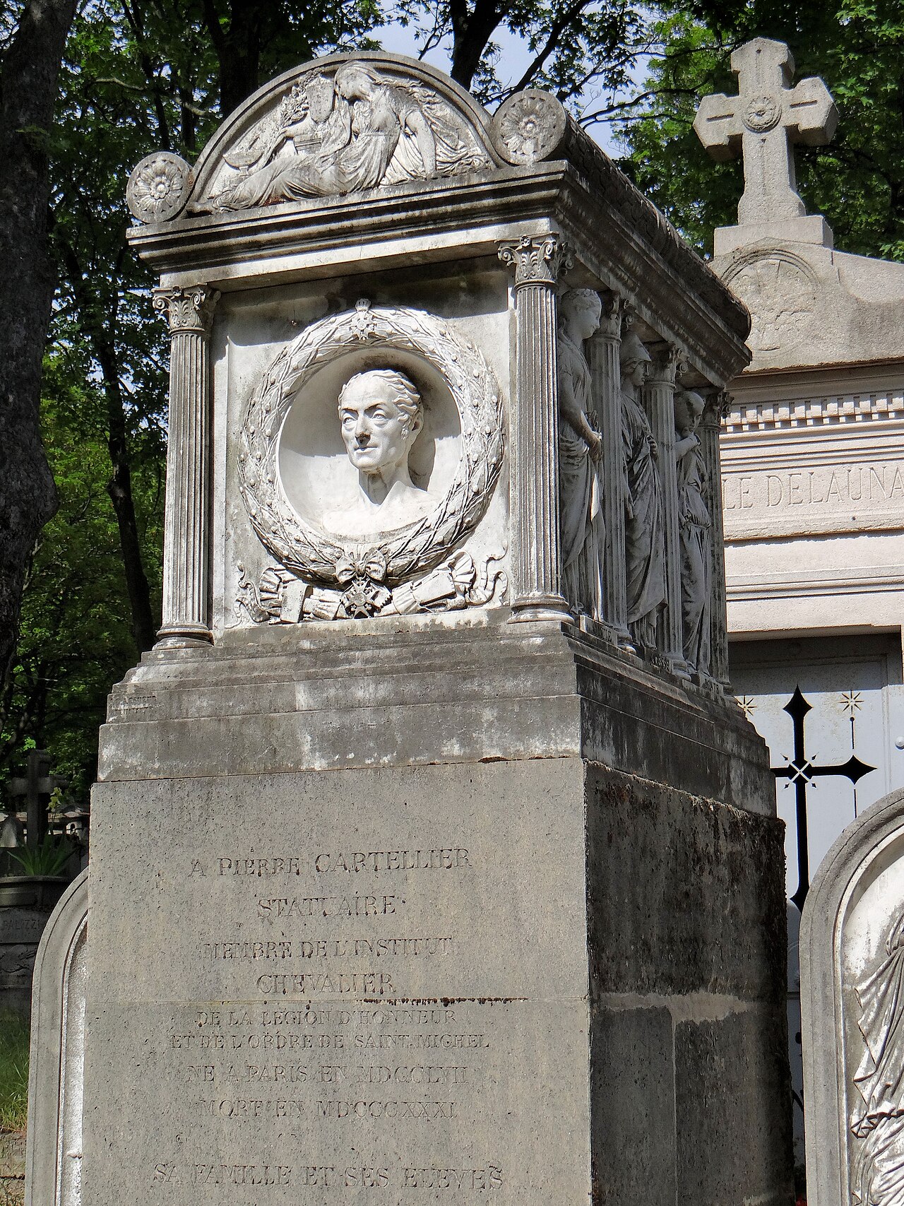 Pierre Cartellier's tomb by Louis Petitot
