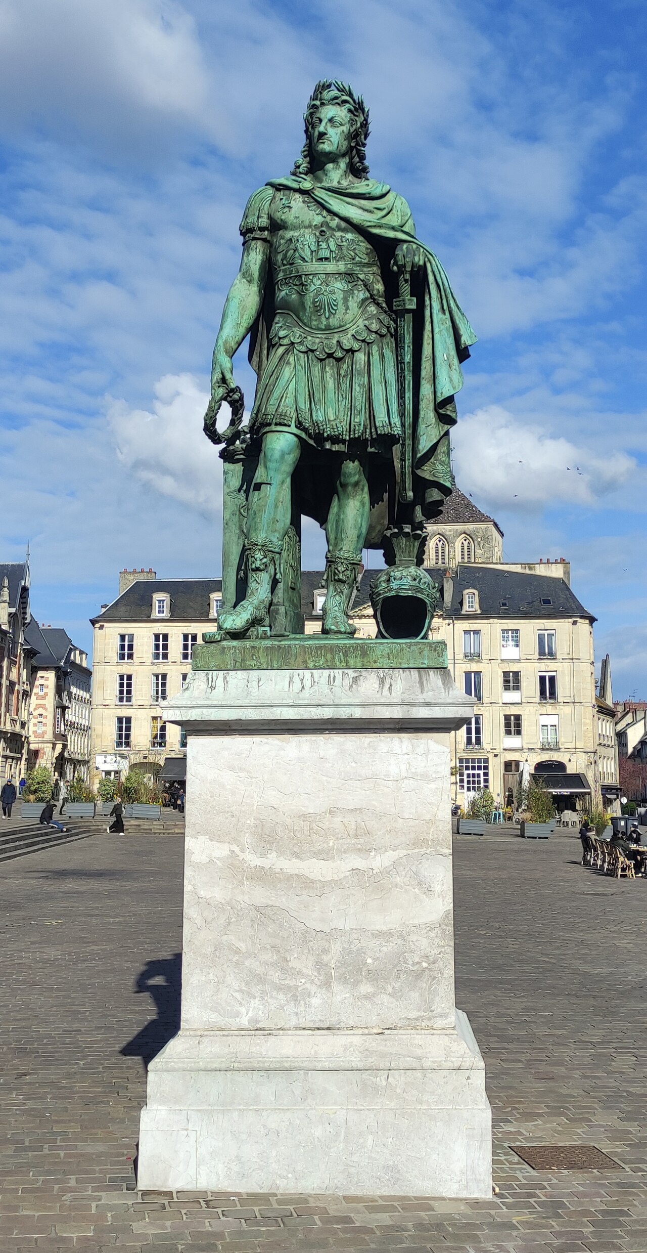 Statue of Louis XIV by Louis Petitot