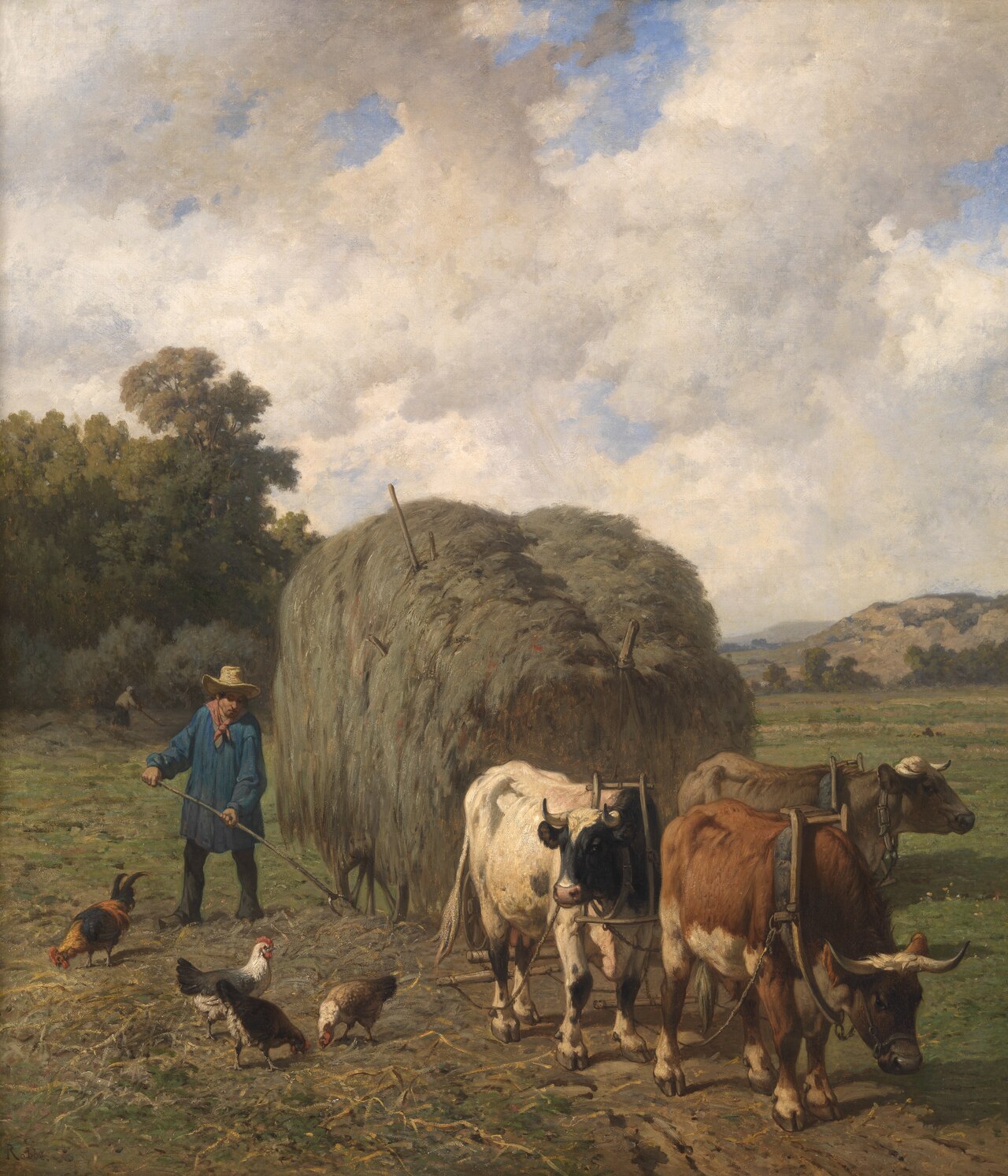 Haycart by Louis Robbe
