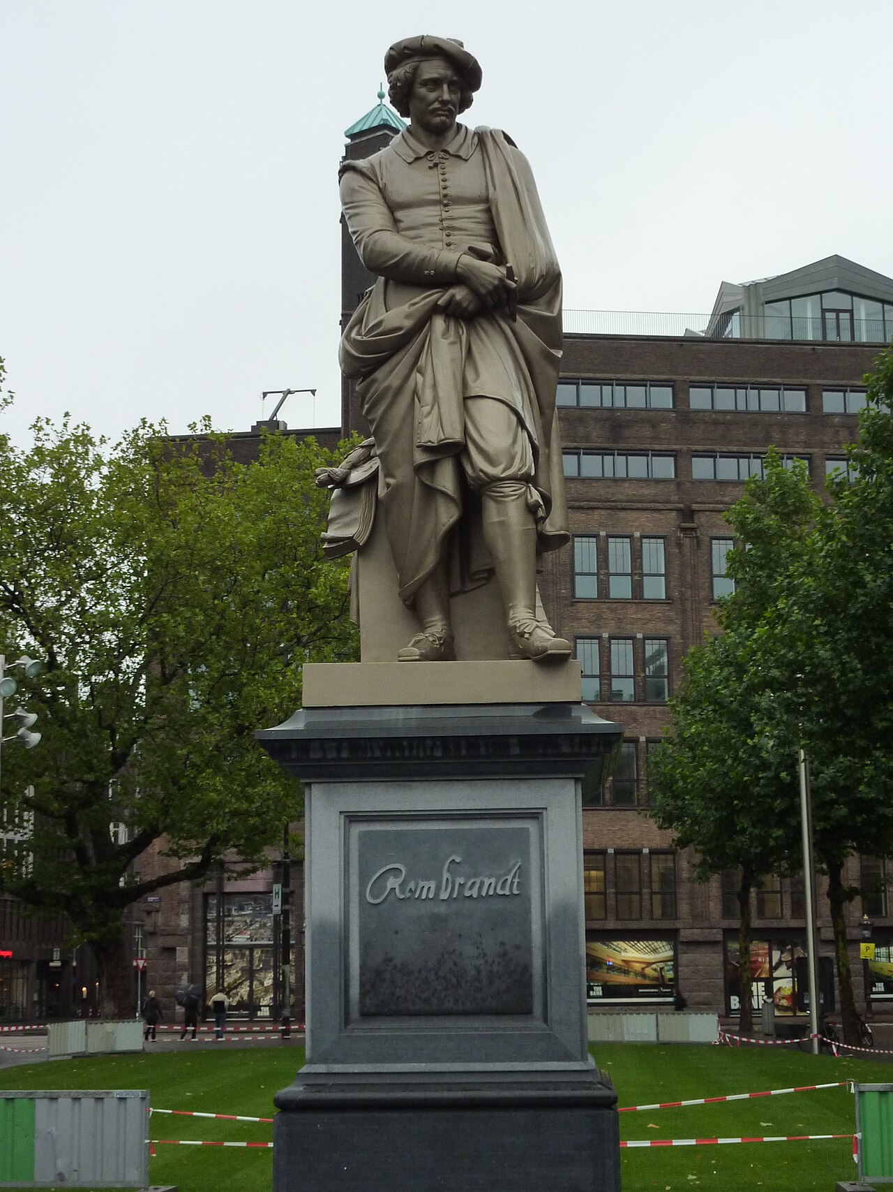 Rembrandt van Rijn monument by Louis Royer