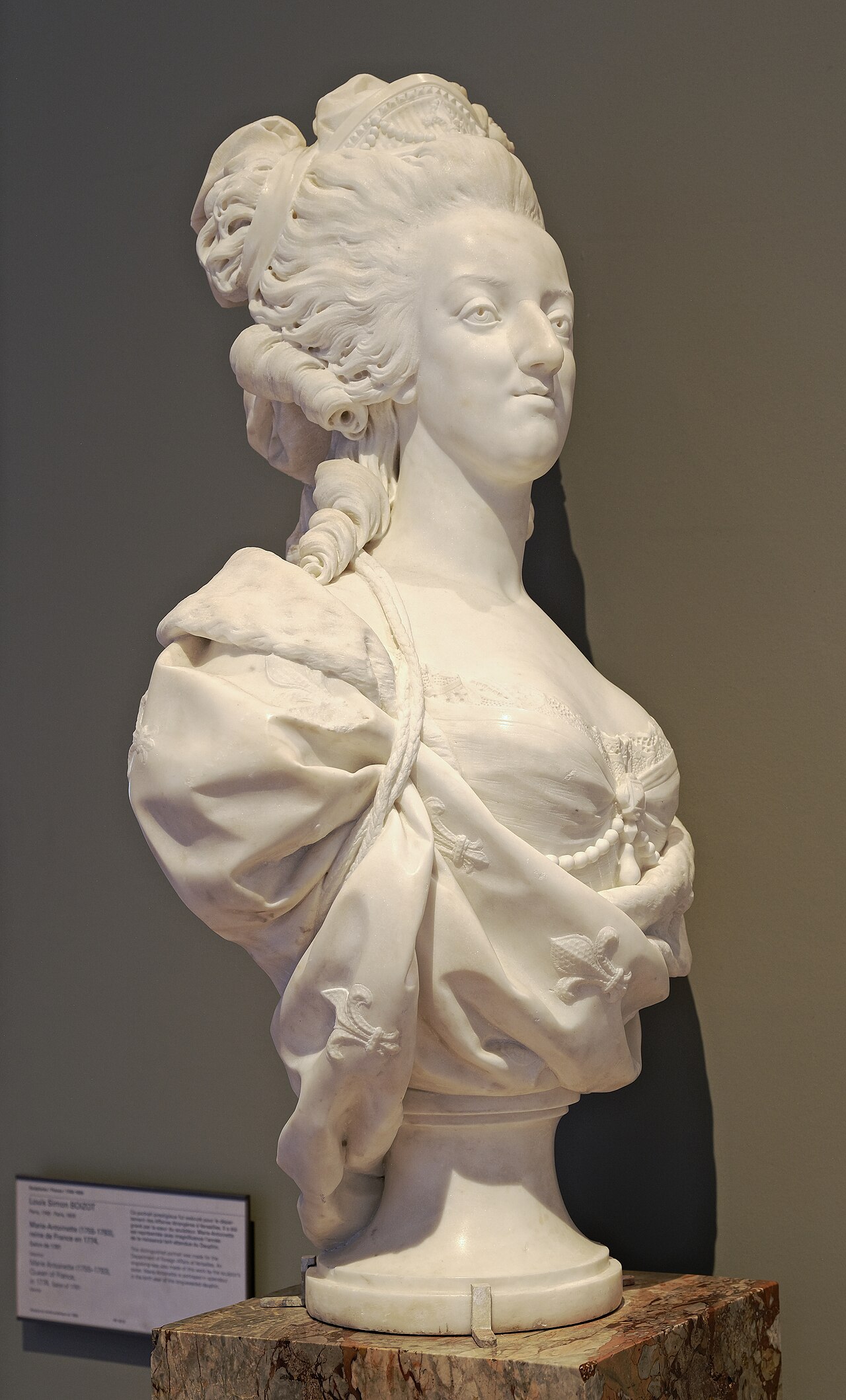 Portrait of Queen Marie-Antoinette of France by Louis-Simon Boizot