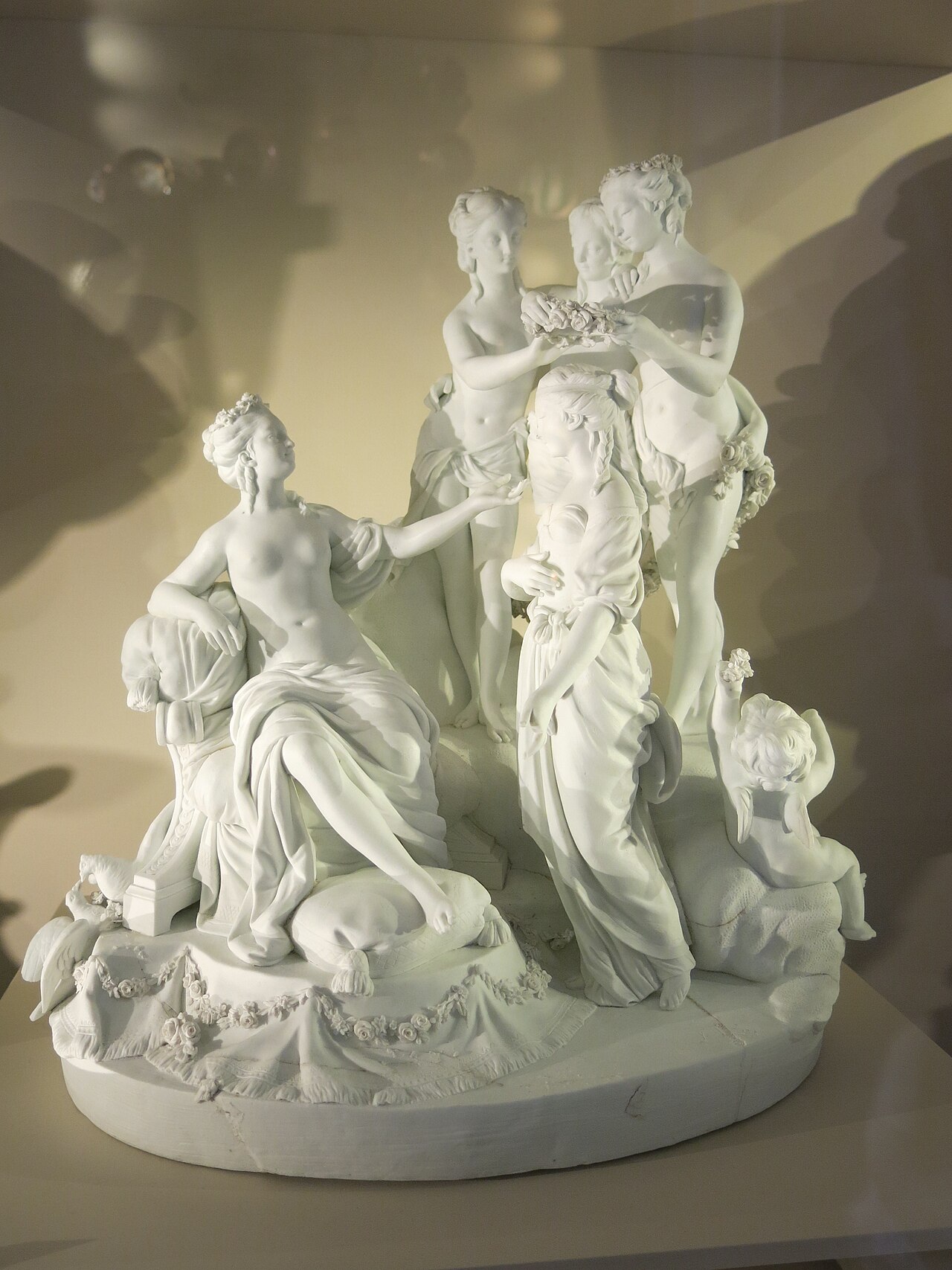 Venus having Beauty crowned by the Graces by Louis-Simon Boizot