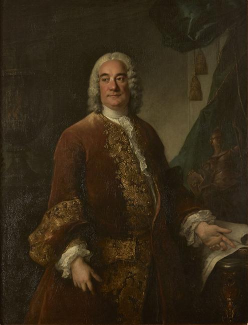 Portrait of Charles François Paul Le Normant de Tournehem (1684-1751) by Louis Tocqué