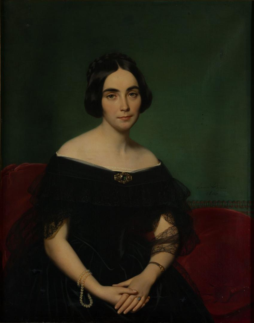 Portrait of Juliette de Bourge by Louise Adélaïde Desnos