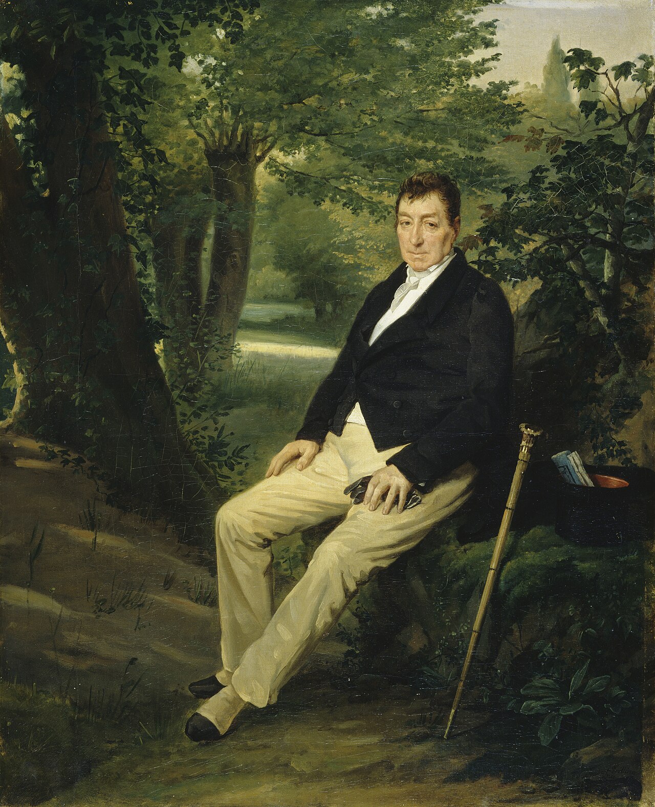 Portrait of Lafayette as an old man by Louise-Adéone Drölling