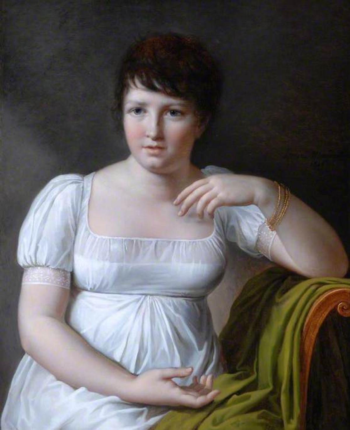 Portrait of a woman, falsely called Pauline Bonaparte by Louise Hersent