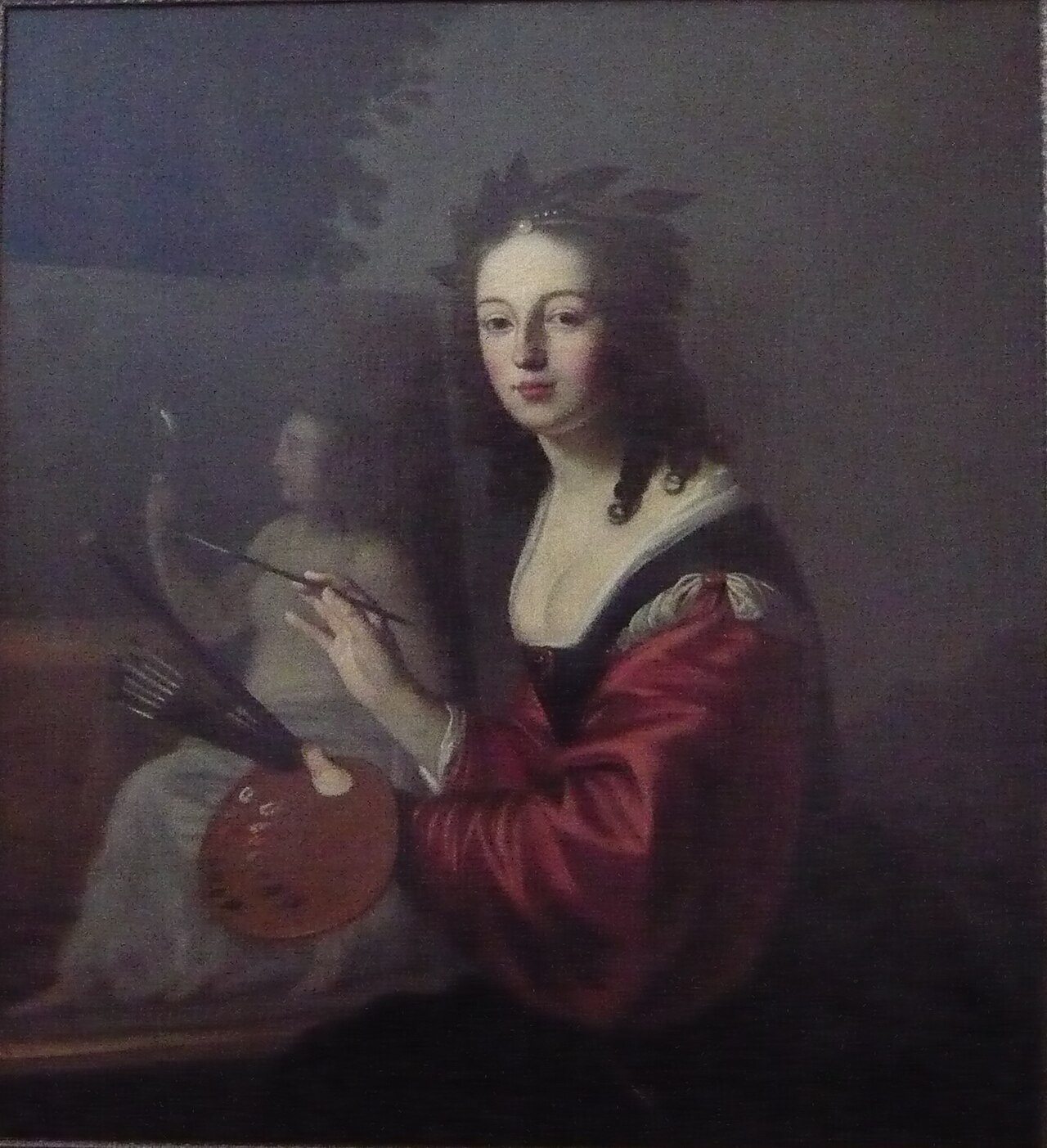 Self-portrait by Louise Hollandine of the Palatinate