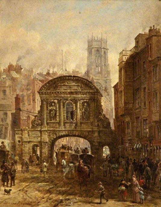 Temple Bar, London by Louise Rayner