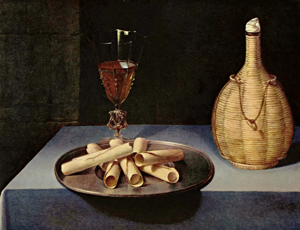 Still-Life with Wafer Biscuits by Lubin Baugin