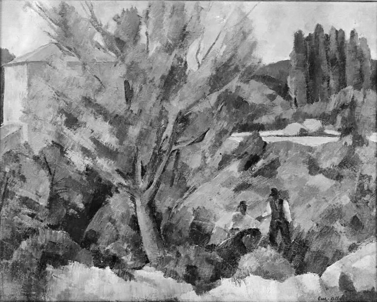 Les bords de l'Arc près d'Aix-en-Provence by Luc Albert Moreau
