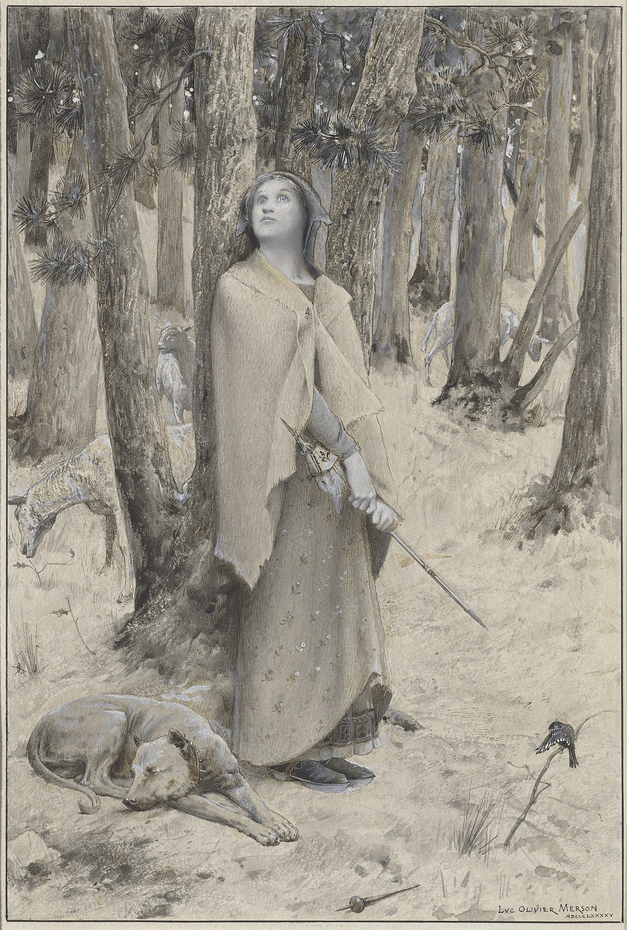 Joan of Arc Hearing the Voices by Luc-Olivier Merson