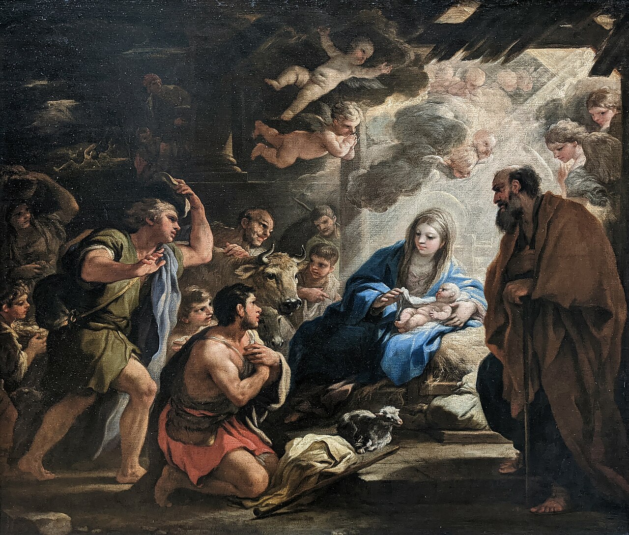 Adoration of the Shepherds (1688) by Luca Giordano