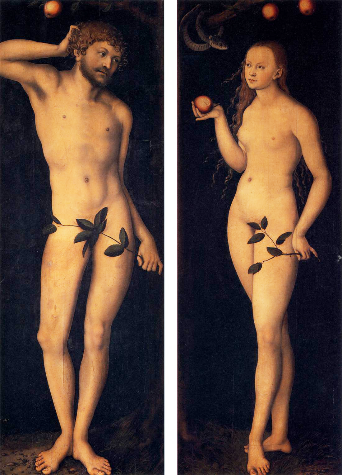 Adam and Eve by Lucas Cranach the Elder