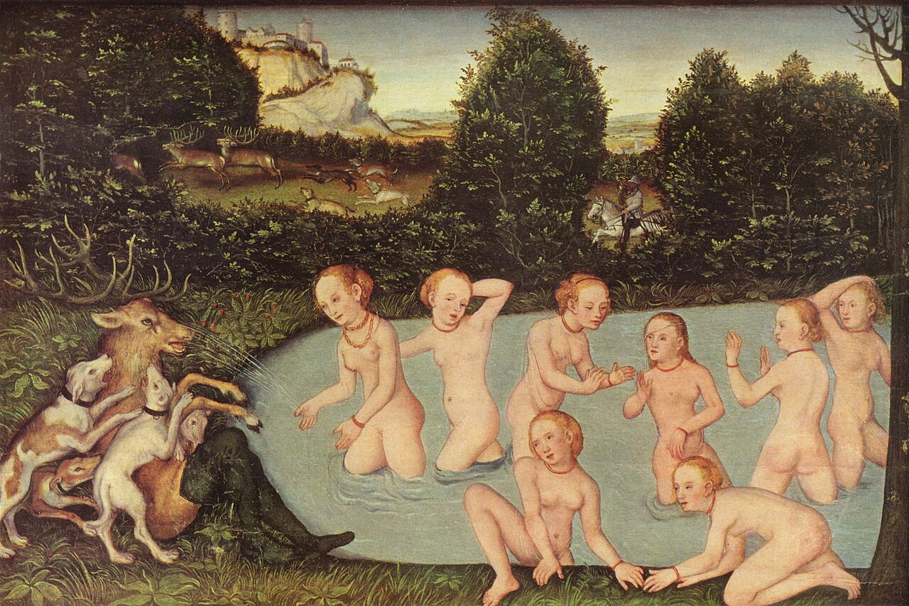 Diana and Actaeon by Lucas Cranach the Younger