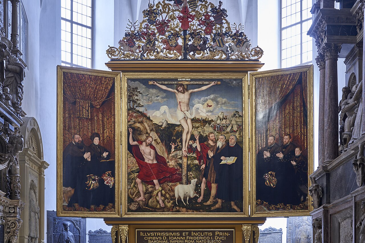 Epitaph-altarpiece of Johann Friedrich the Magnanimous in the Weimar parish church St. Peter and Paul by Lucas Cranach the Younger