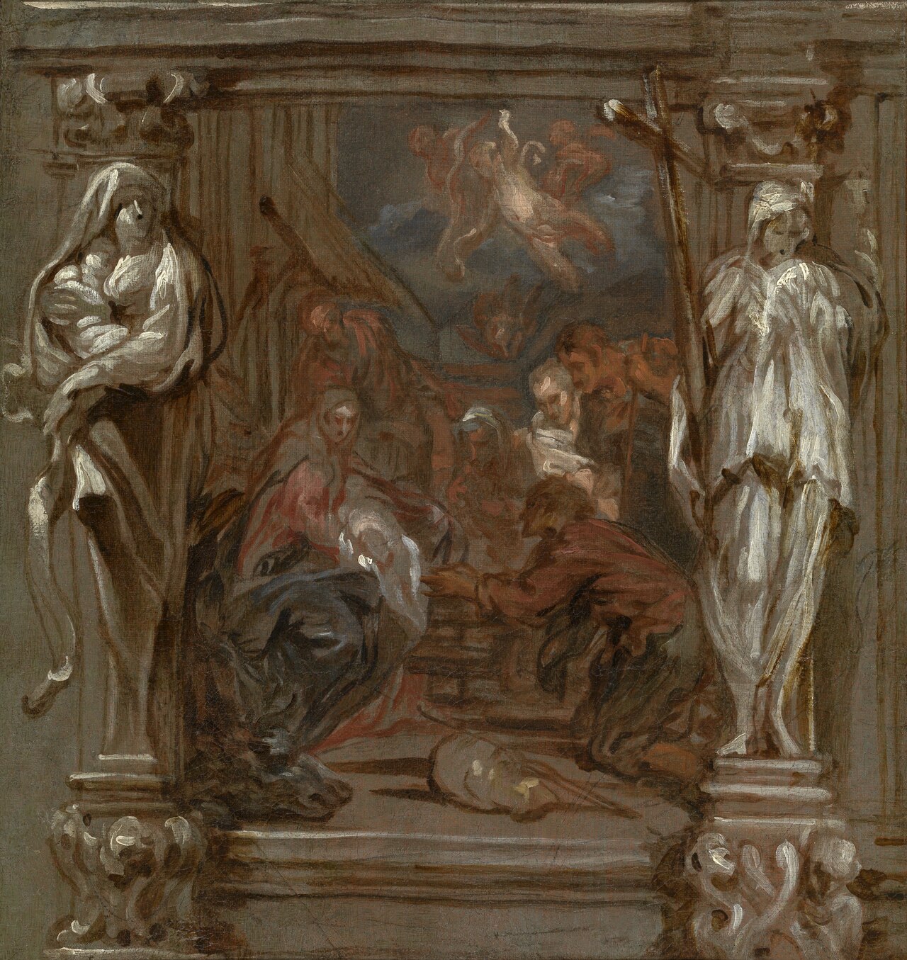 Adoration of the shepherds by Lucas Franchoys the Younger