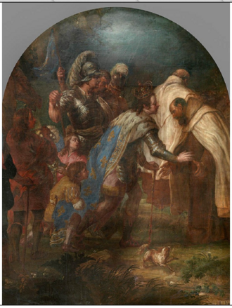 Saint Louis IX, King of France, Receives Pierre de Corbie by Lucas Franchoys the Younger