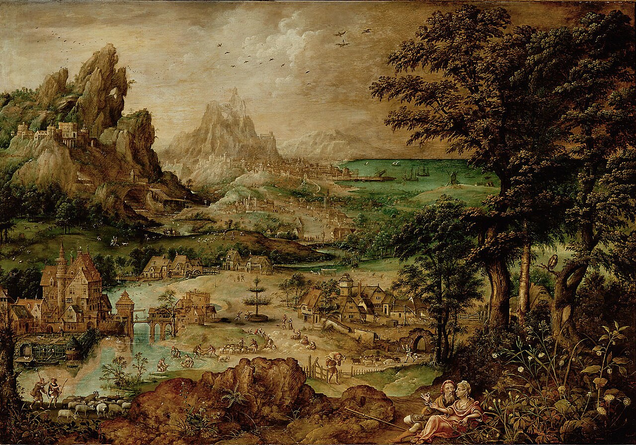 Landscape with Judah and Thamar by Lucas Gassel