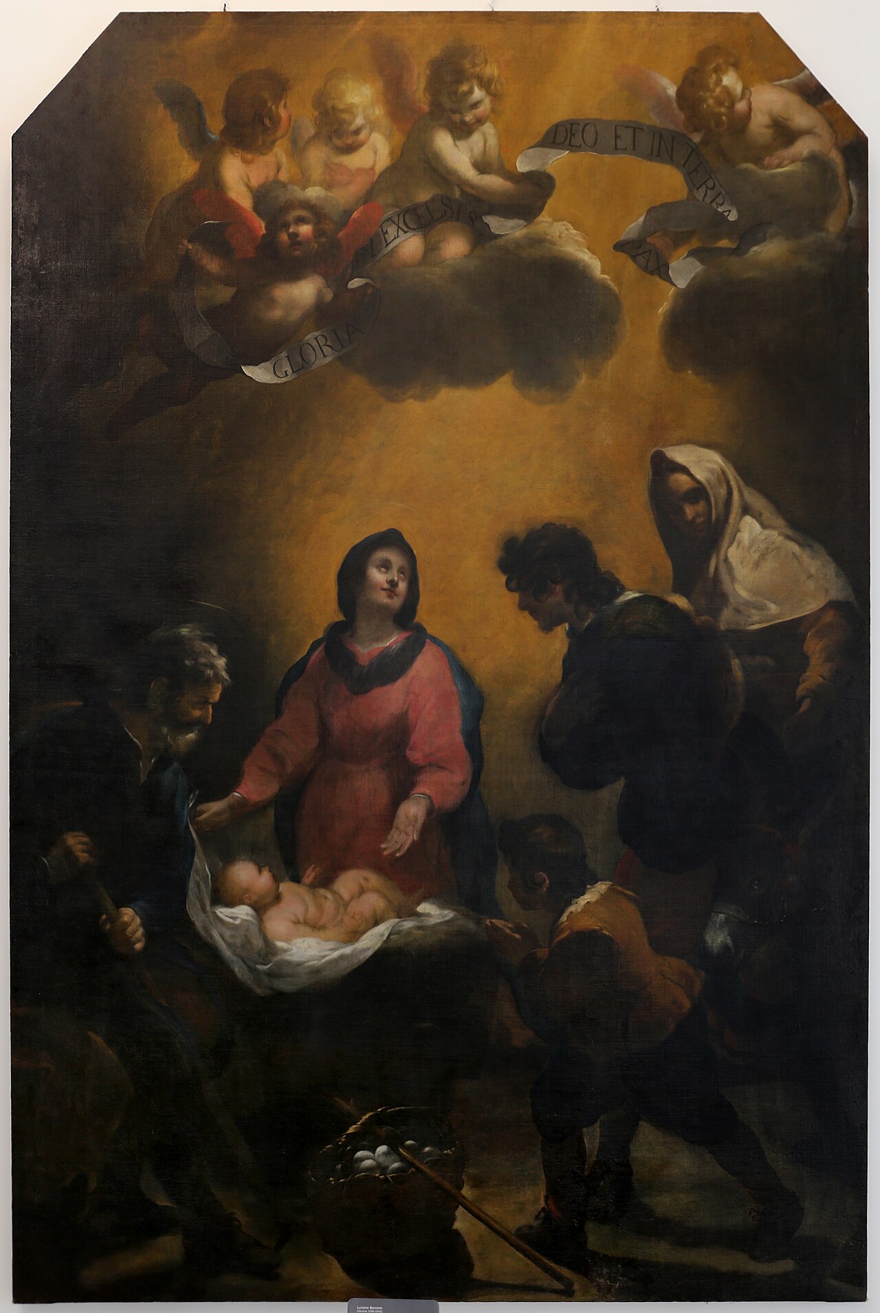 Adoration of the Shepherds by Luciano Borzone